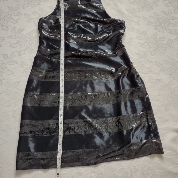 Banana Republic Limited Edition Made in Portugal black striped Cocktail Dress - Picture 7 of 12